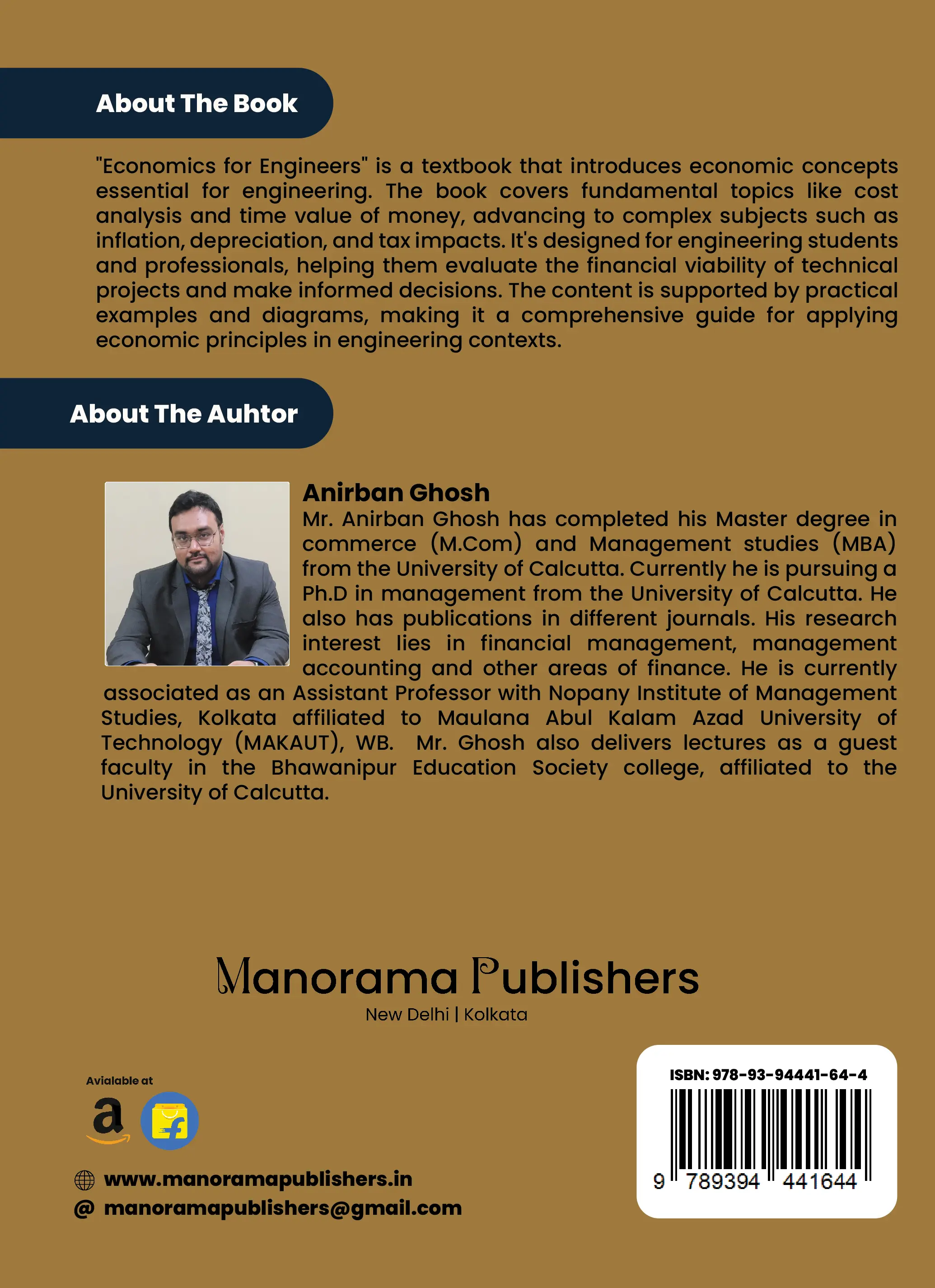 Anirban Ghosh's ECONOMICS FOR ENGINEERS image no. 2